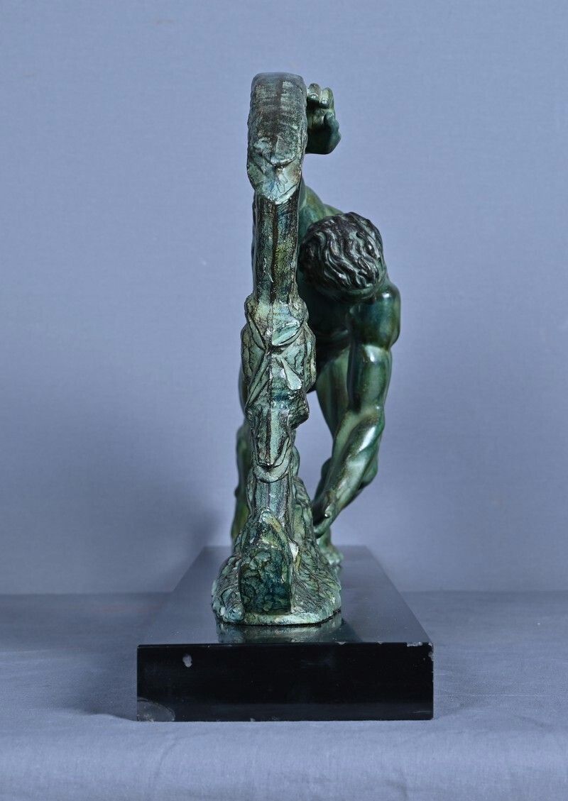 1580.0 Important Bronze Sculpture "Allegory Of Strength", Art Deco – 1940 photo