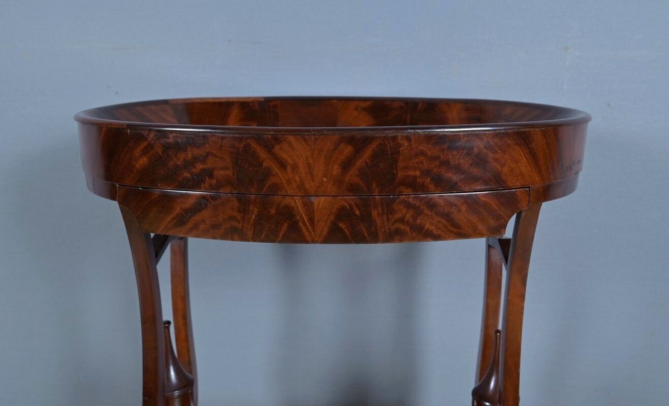 Mahogany Burl Trinket Table, Empire Period – Early 19th Century photo vinterior