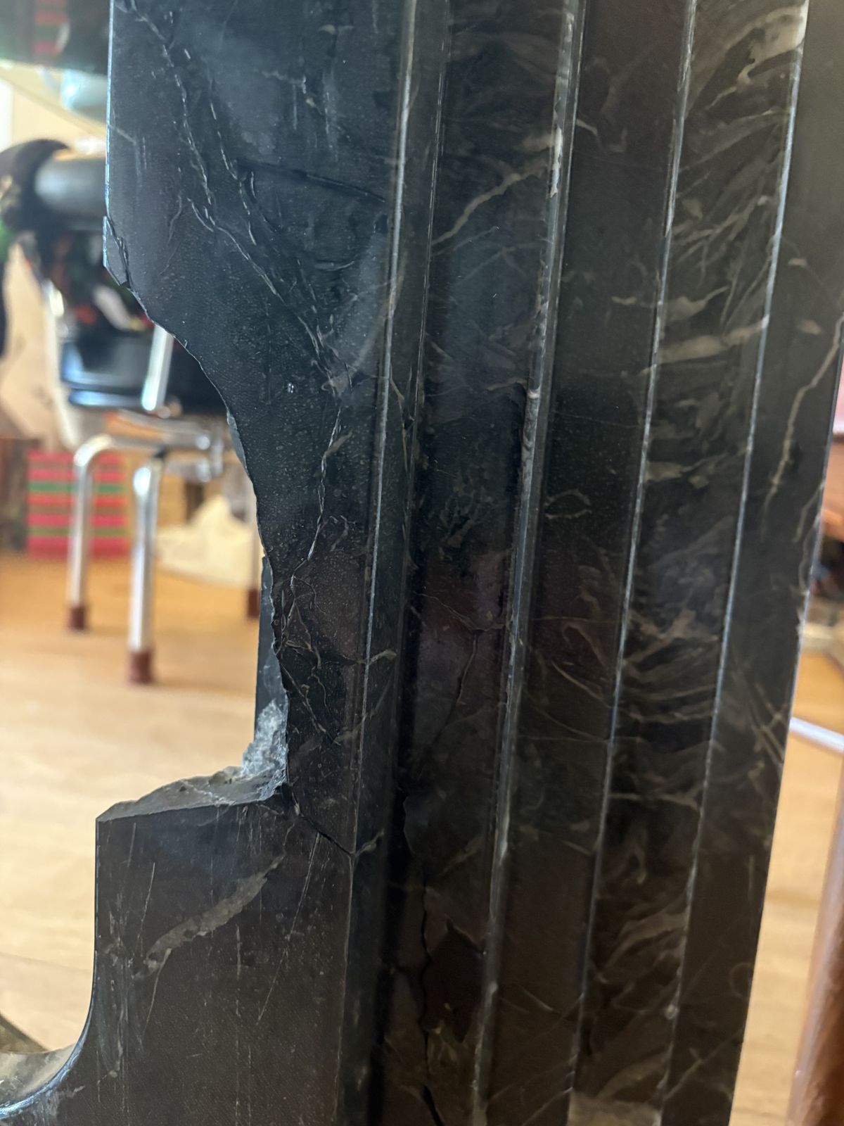Marble And Glass Dining Table Attributed To Carlo Scarpa   In Need Of Cosmetic Repair   Please See Images photo Furniture