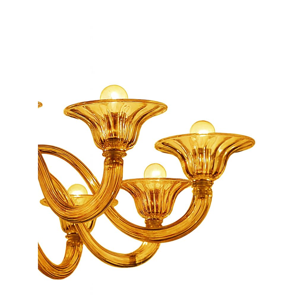 Italian Contemporary Modern Elegant "Rigadin" Murano Glass Chandelier photo furniture
