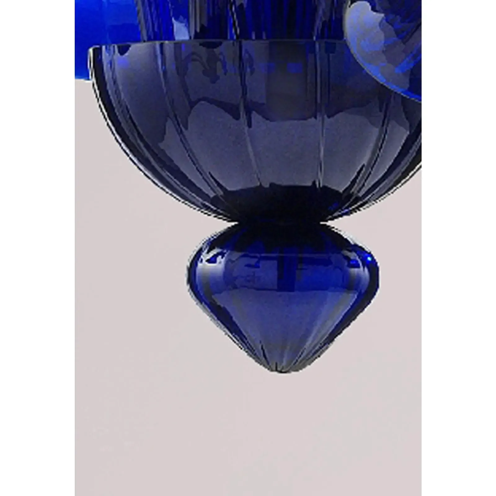 Contemporary Pop Blue Ocean Murano Style Glass Chandelier 8 Arms photo for sale