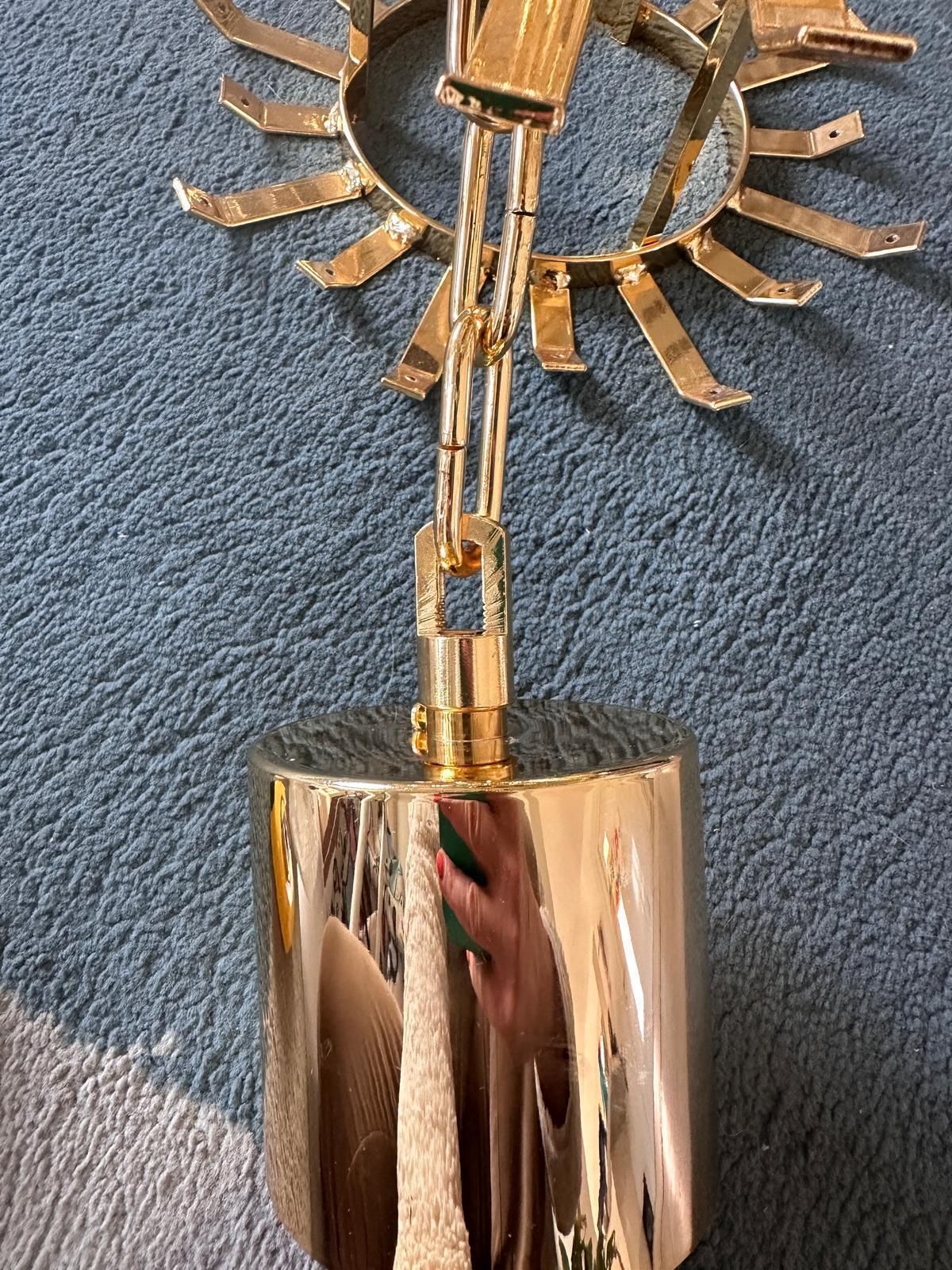 Mid Century Modern Pink “Palmette” Murano Glass Chandelier photo for sale