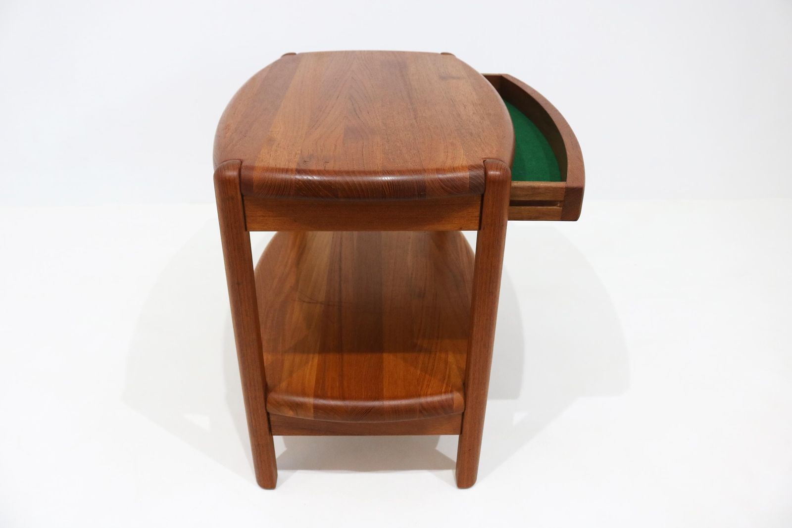 Furniture Danish Mid Century Solid Teak Bedside Table By Salling Stolefabrik Durup With Drawer And Shelf C1960 photo