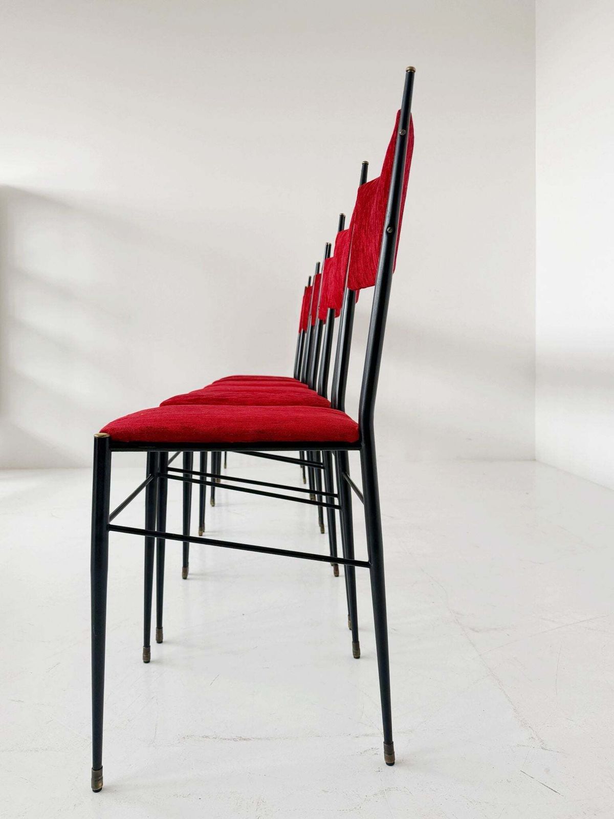 Set Of Six Italian Chairs, 1950s–1960s photo for sale