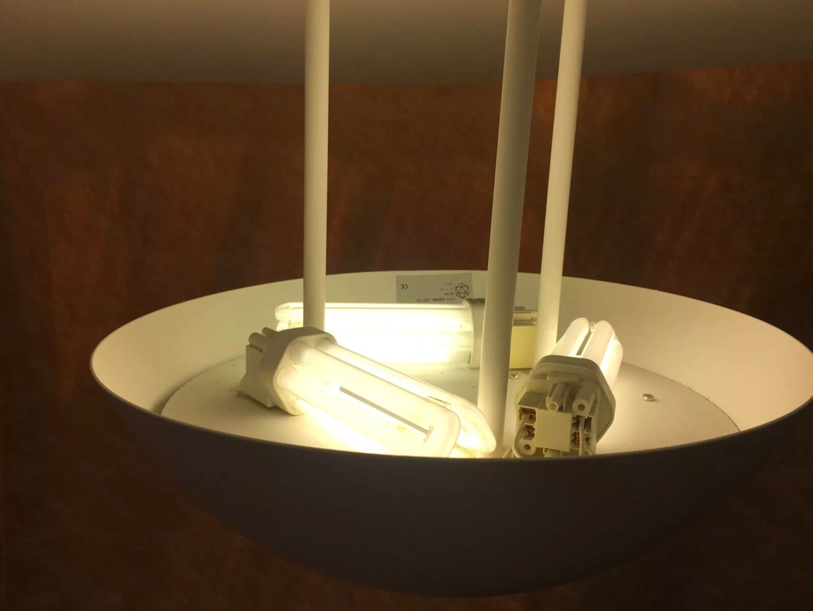 photo vinterior Used White Aluminium Pendant Lamp Fata Morgana Hans Arne Jakobsson Sweden 80s