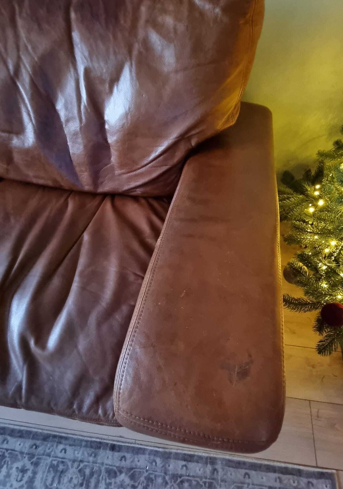 Leather 3 Seater Sofa photo 280.0