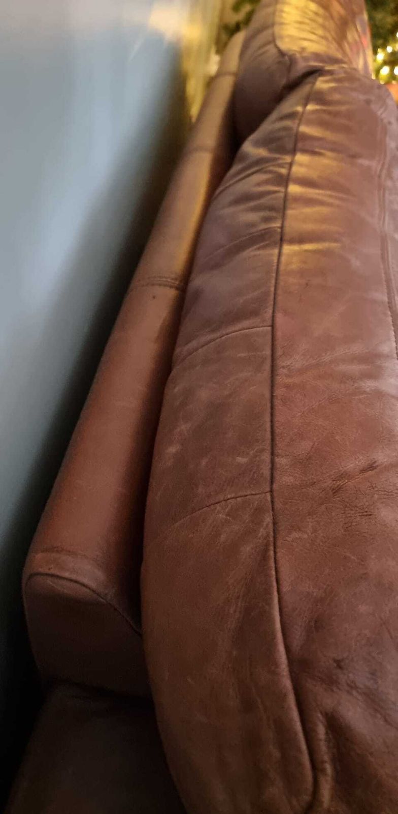 photo furniture Leather 3 Seater Sofa