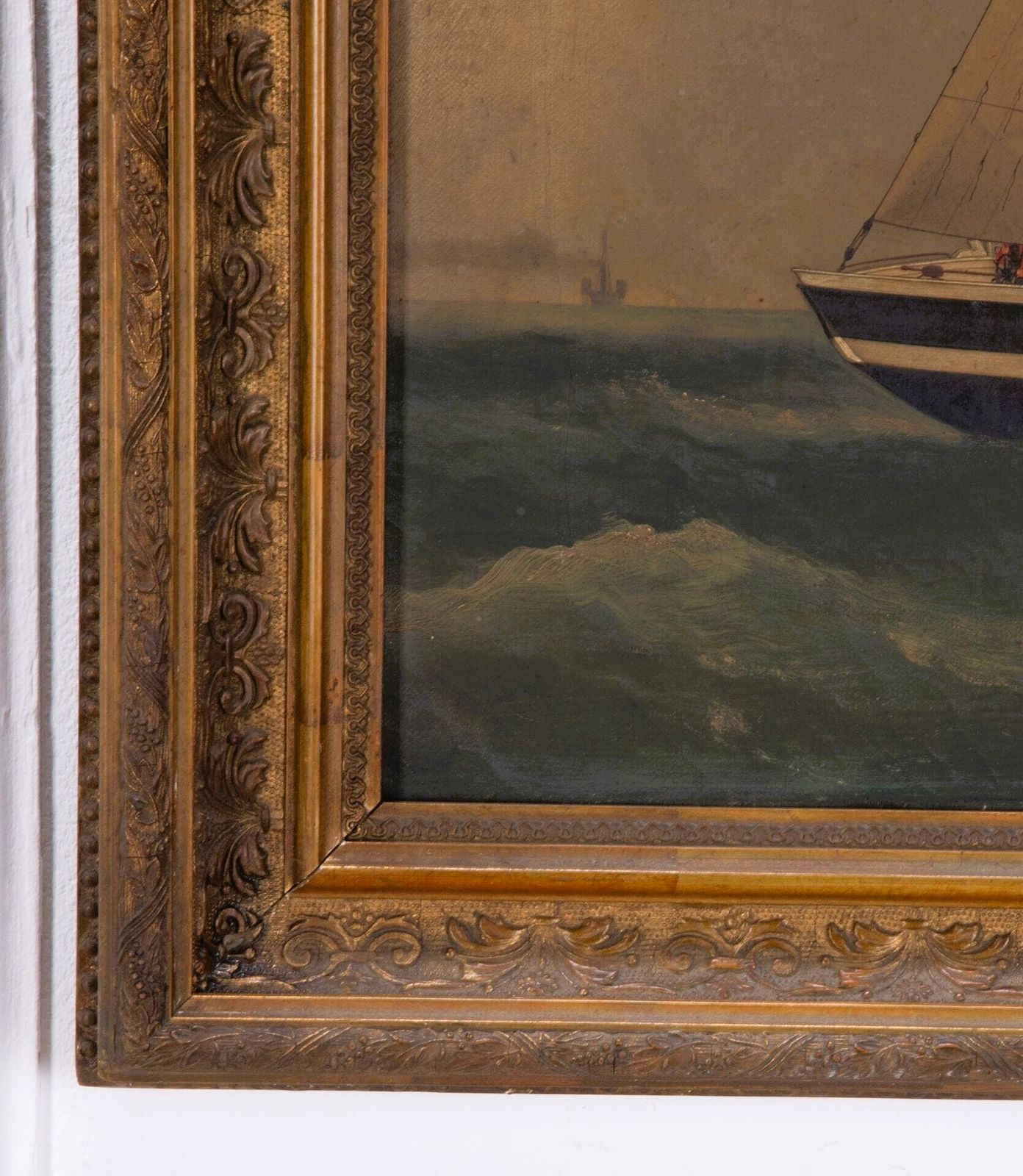 19th Century Marine English Oil Painting photo for sale