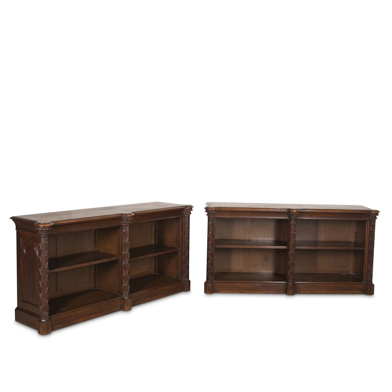 Pair Of 19th Century Open Bookcases photo vinterior