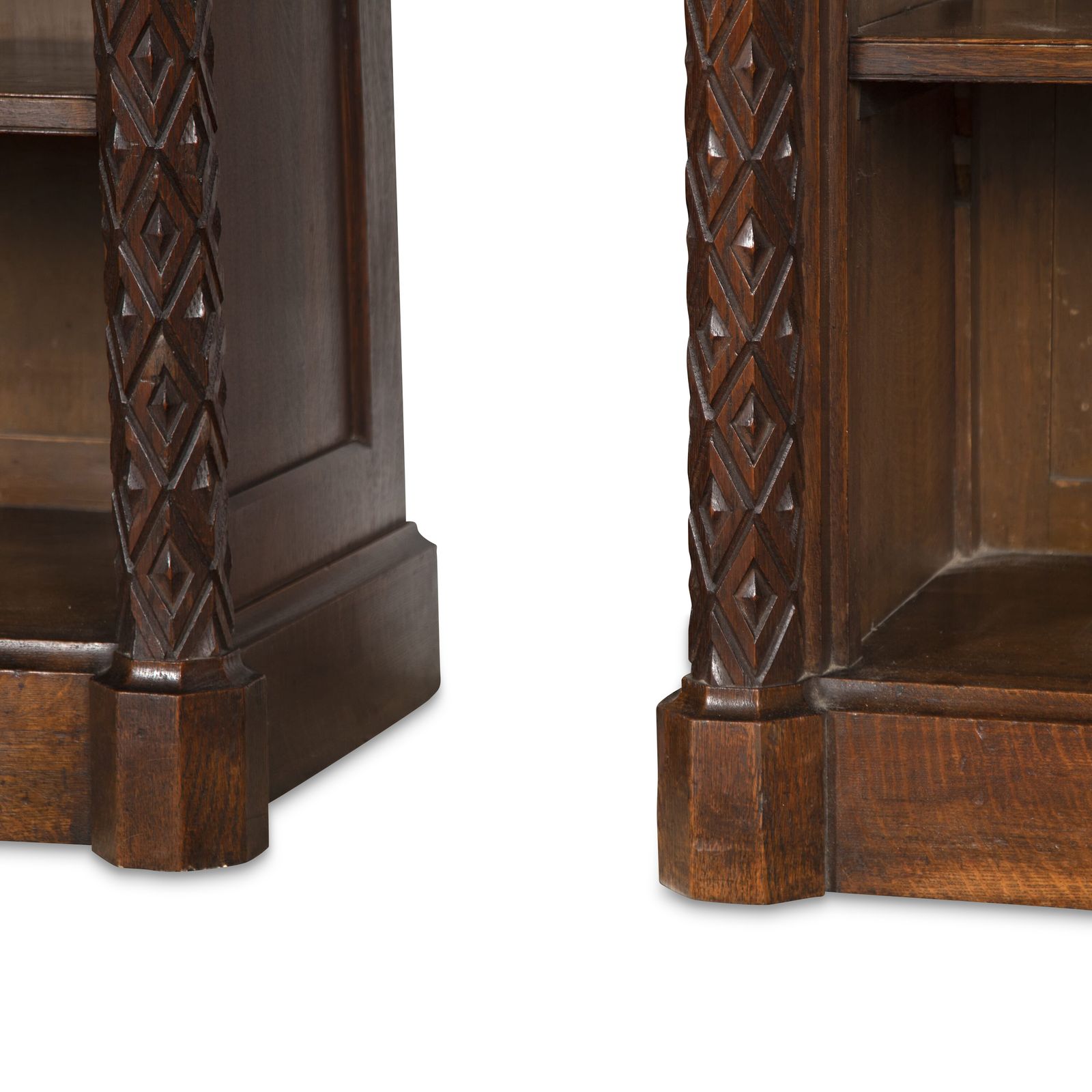 Furniture Pair Of 19th Century Open Bookcases photo