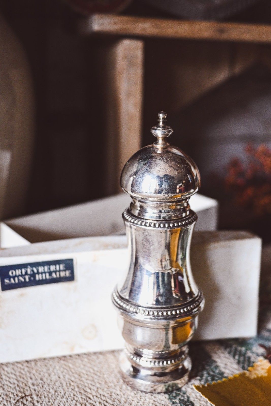 Macina Pepe  Stile Napoleone III Orfevrerie Saint Hilaire Placcato Argento photo for sale