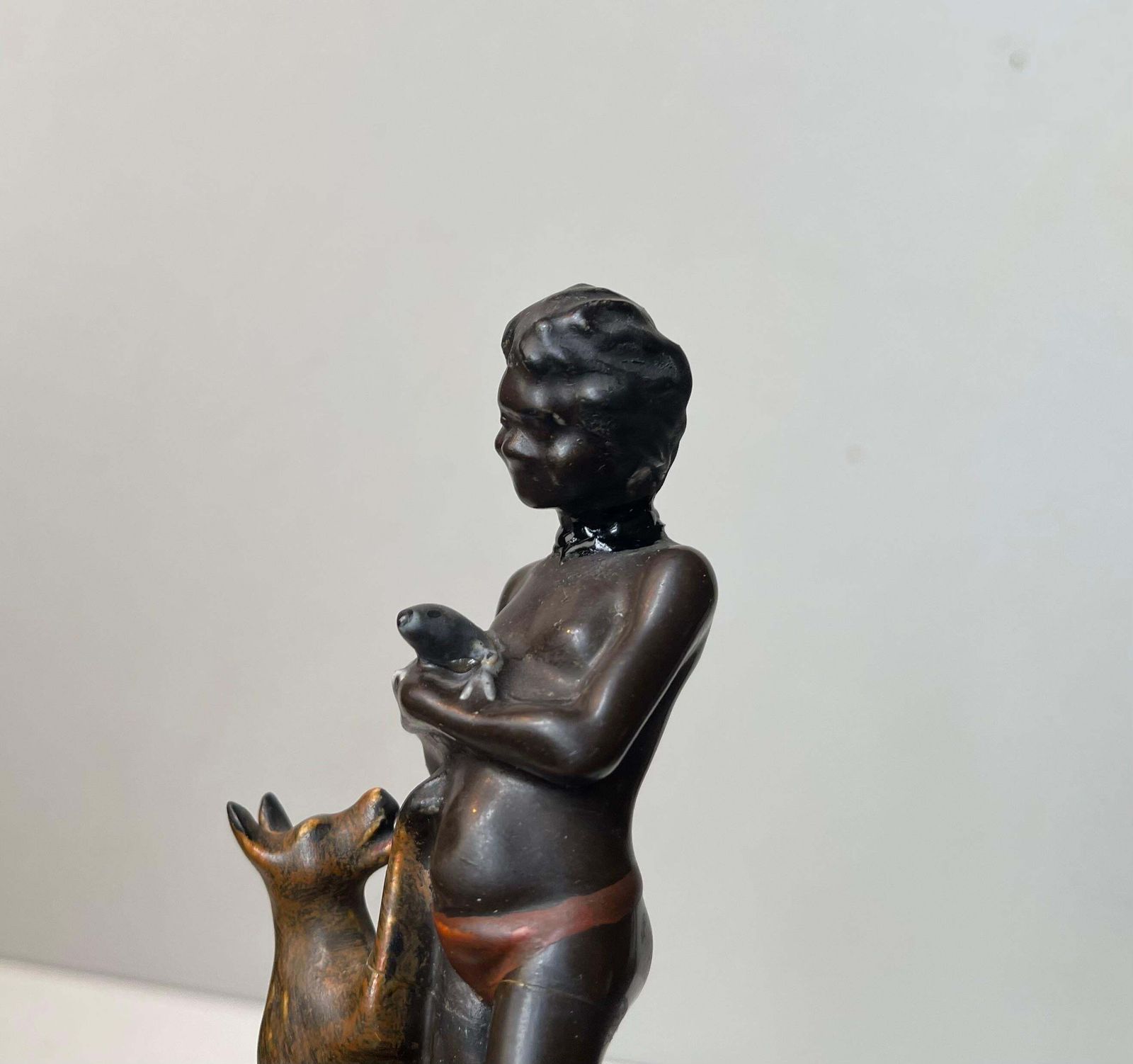 Home Decor Darbyshire Pottery Family Of Aboriginal Indigenous Figurines, 1950s, Set Of 3 photo