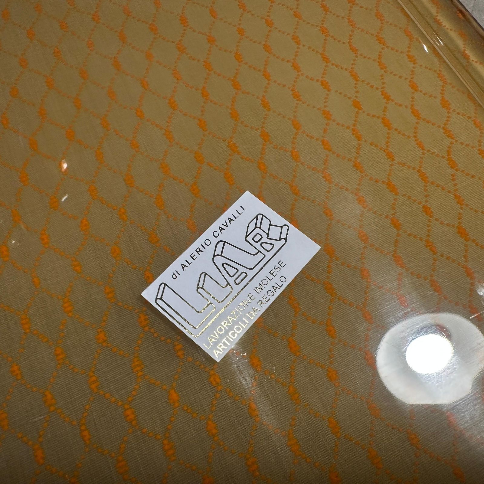 1970s Mid Century Modern Brass And Plexiglass Tray By Liar Of A. Cavalli photo buy