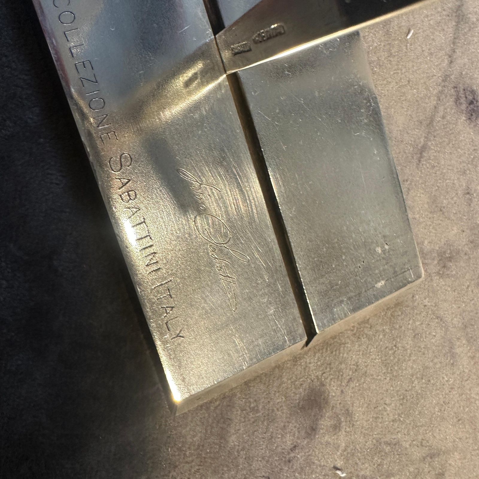 1990s Minimalist Silver Plated Sculpture La Giraffa By Lino Sabattini photo 1337.0