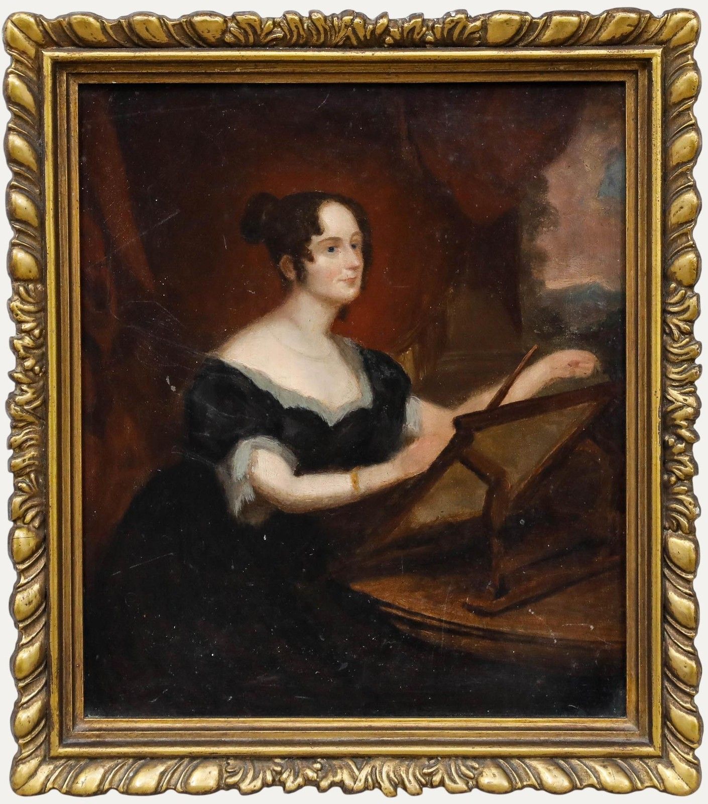 After George Hayter (1792 1871) Oil, Portrait Of Emily Pakenham