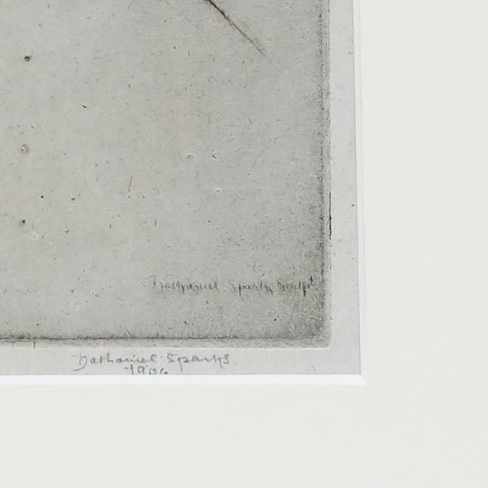 Nathaniel Sparks Re (1880 1956) Etching, Portrait Of Nathaniel Sparks Senior photo buy