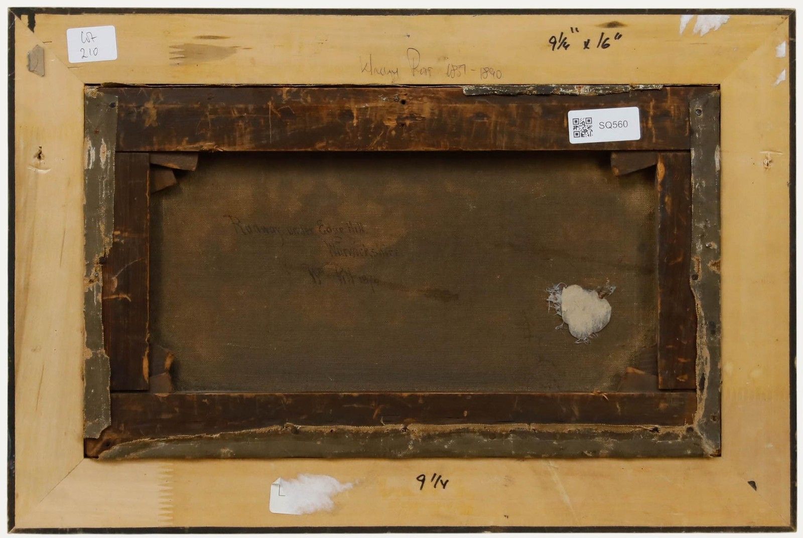 William Pitt (Act.1851 1890) Framed 1876 Oil, Radway Under Edge Hill photo for sale