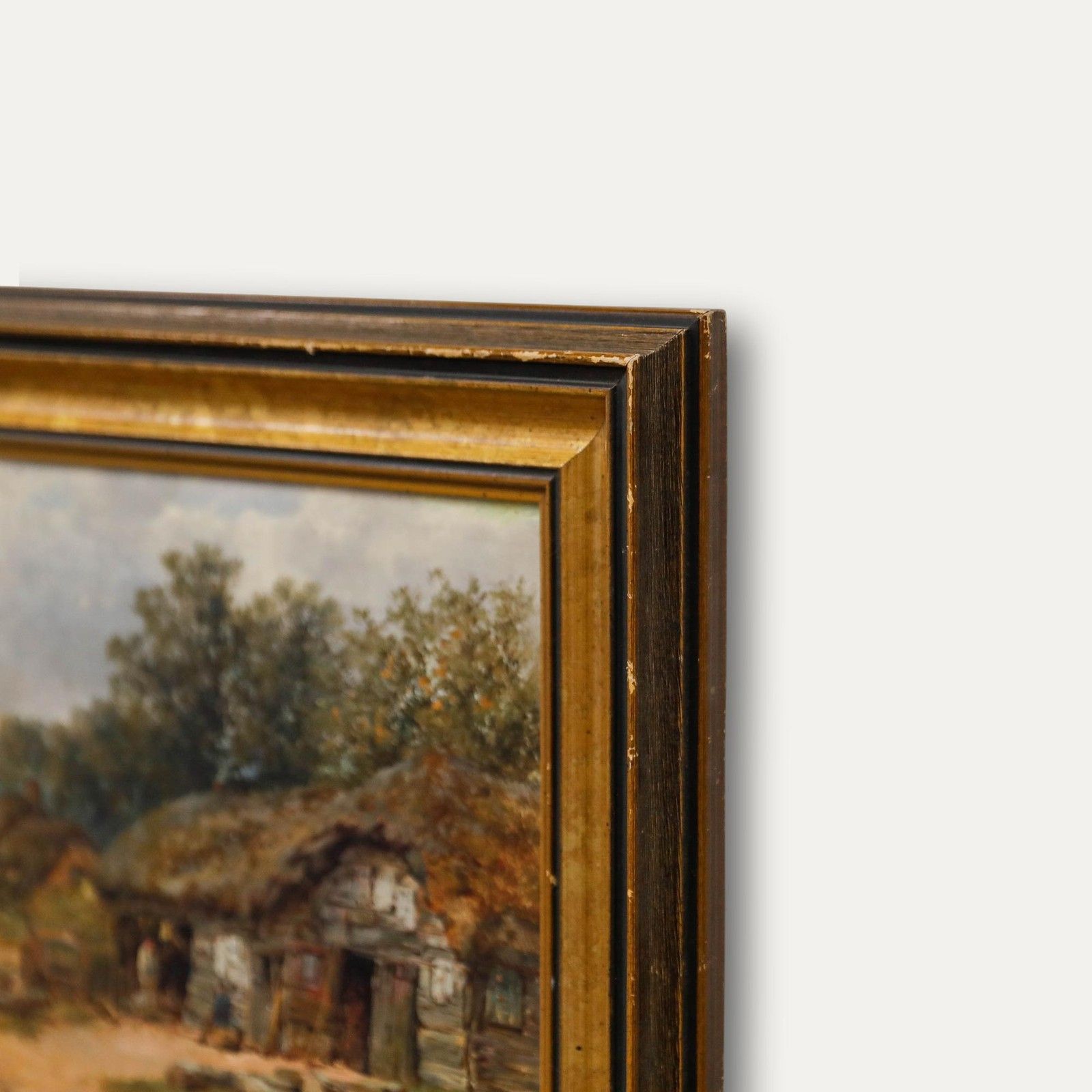 William Pitt (Act.1851 1890) Framed 1876 Oil, Radway Under Edge Hill photo 450.0