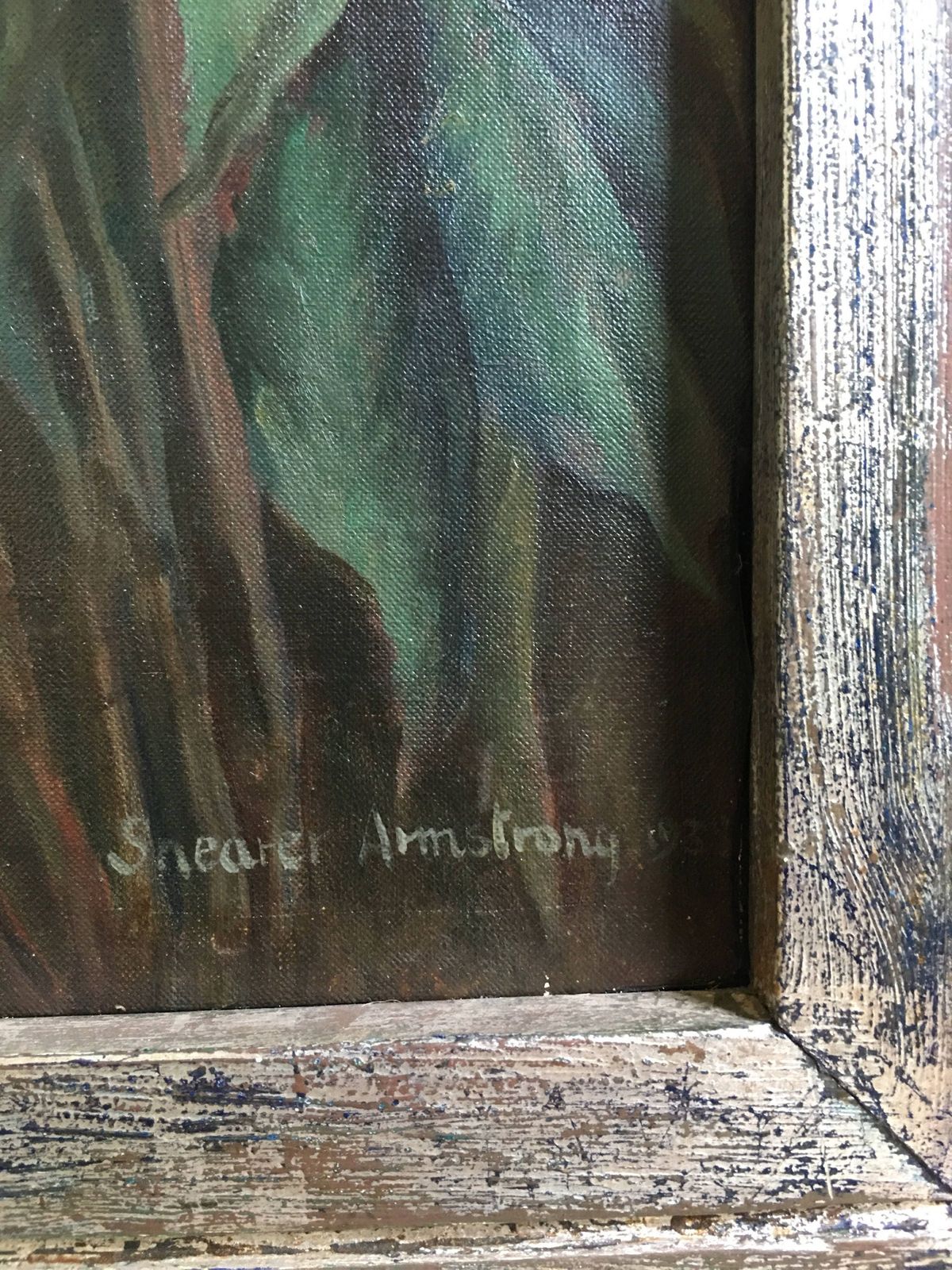 Alixe Jean Shearer Armstrong (1894 1983) Oil On Canvas 'The Jungle' Signed 1938 Modern British Slade School photo Art