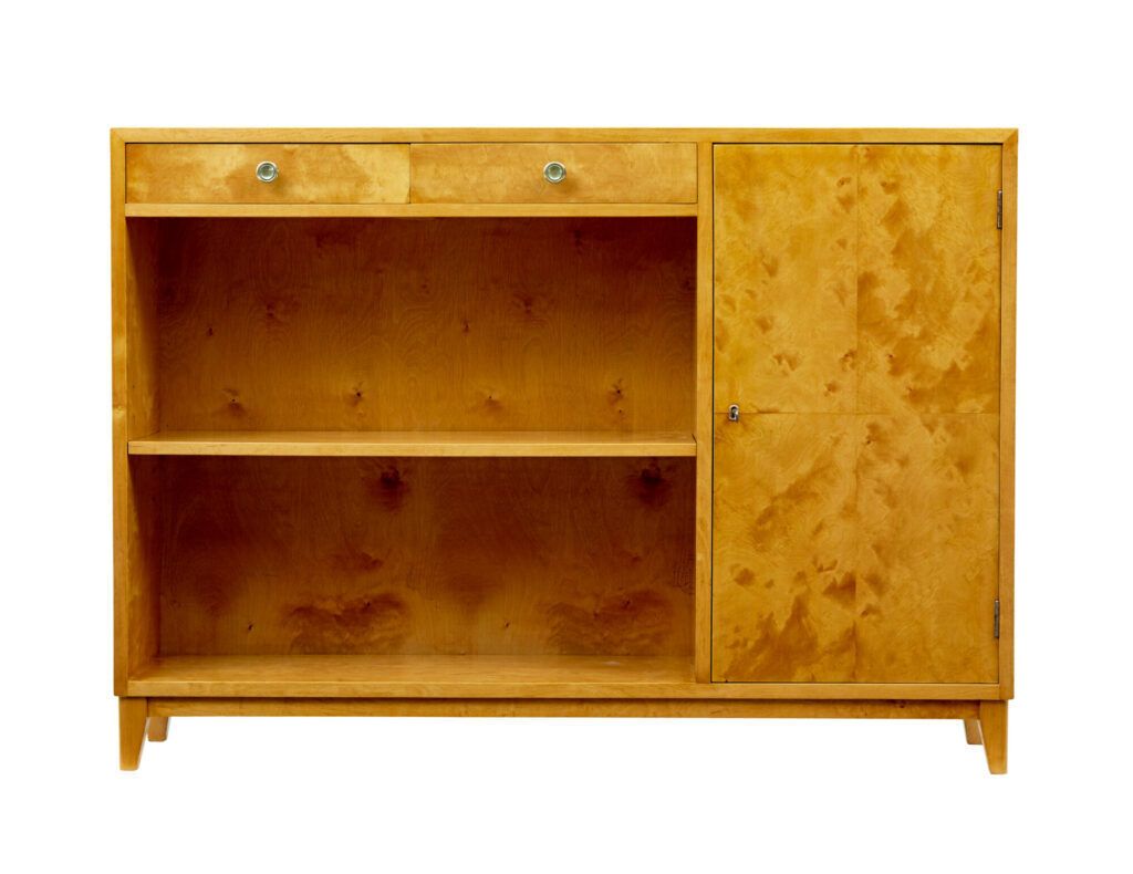Scandinavian Birch Low Open Bookcase By Smf Bodafors photo buy