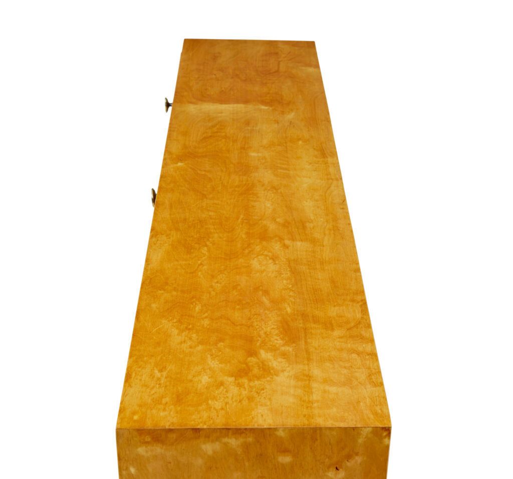 photo for sale Scandinavian Birch Low Open Bookcase By Smf Bodafors