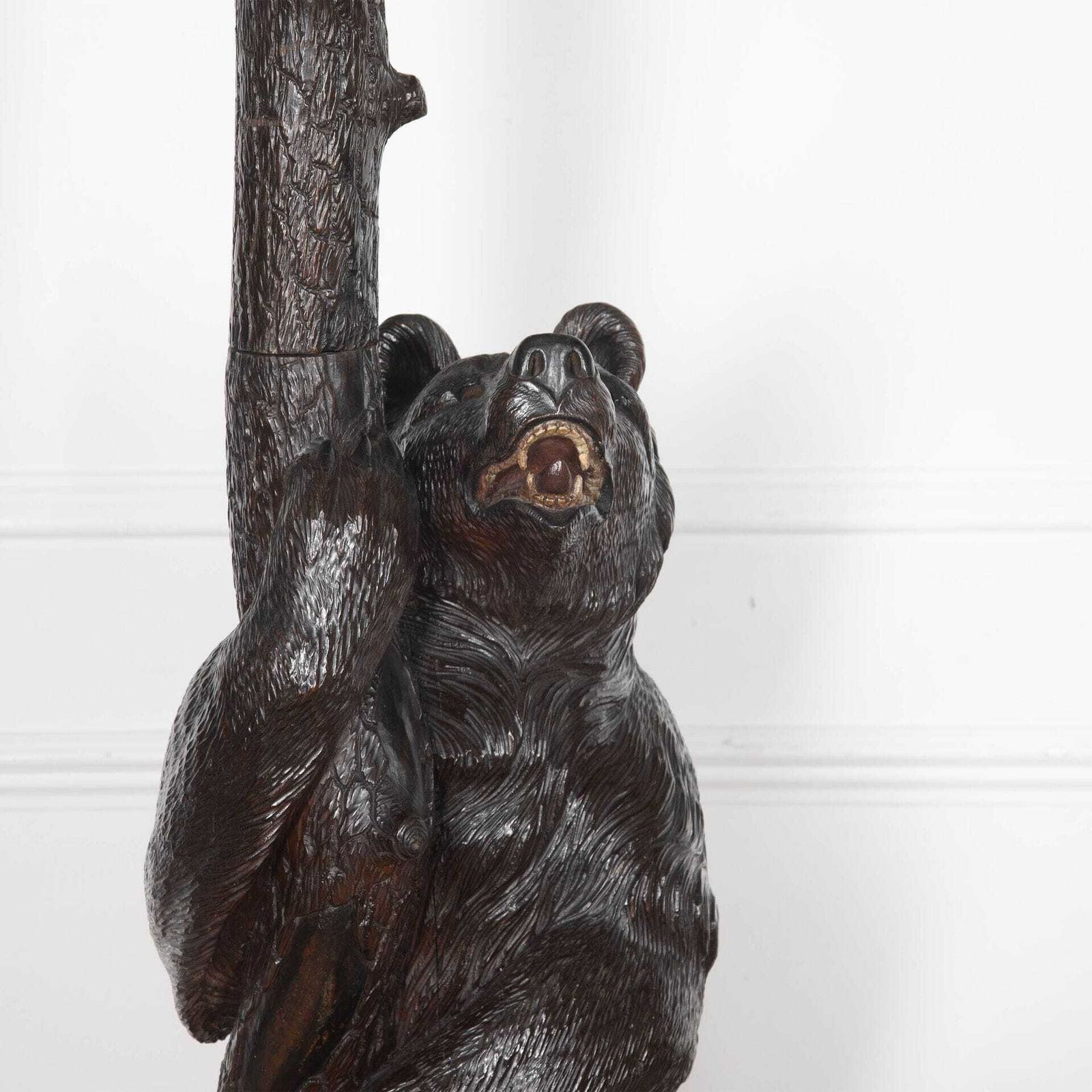 photo furniture 19th Century Carved Bear Hall Stand