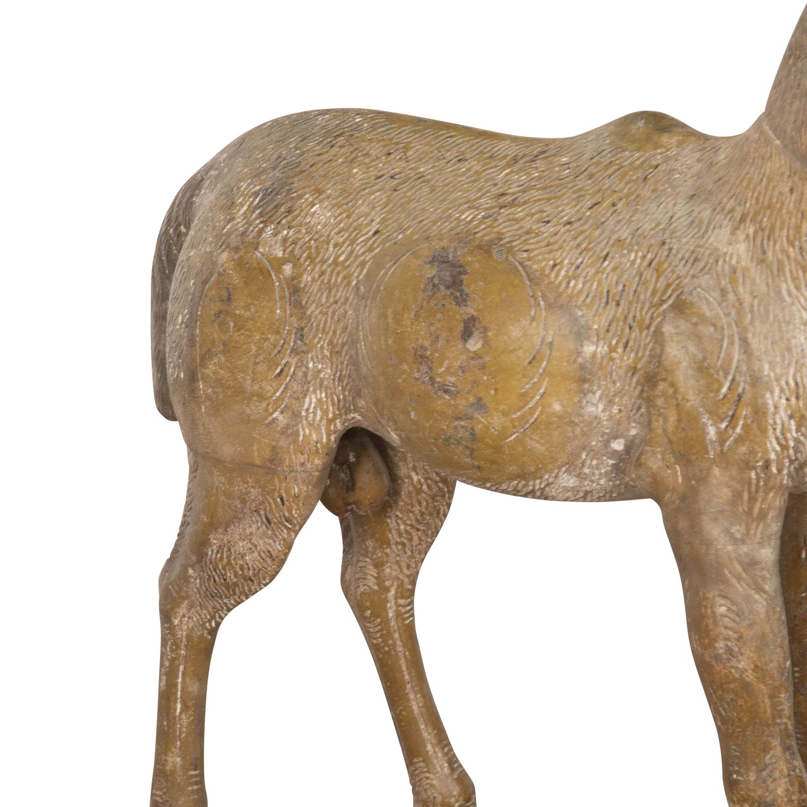 Lifesize 19th Century Quirky Carved Wood Antelope photo 2400.0