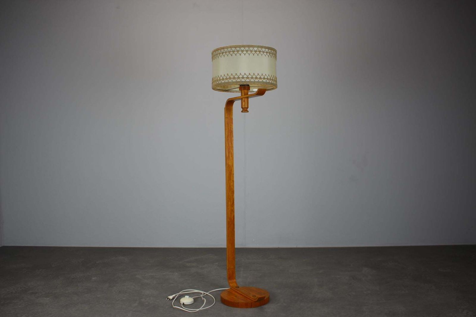 Mid Century Wooden Floor Lamp, Scandinavian Style, 1960s photo furniture