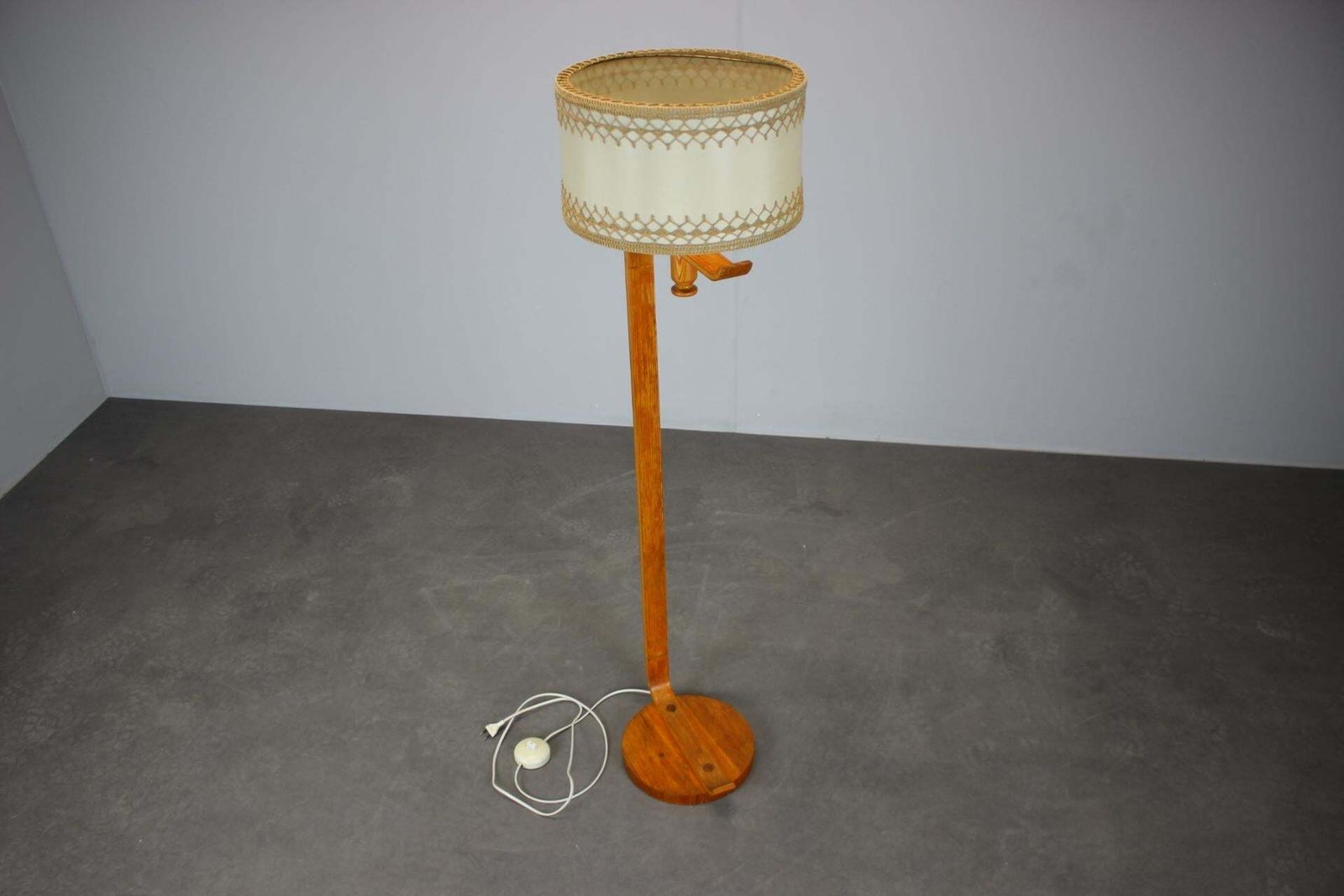 Mid Century Wooden Floor Lamp, Scandinavian Style, 1960s photo for sale