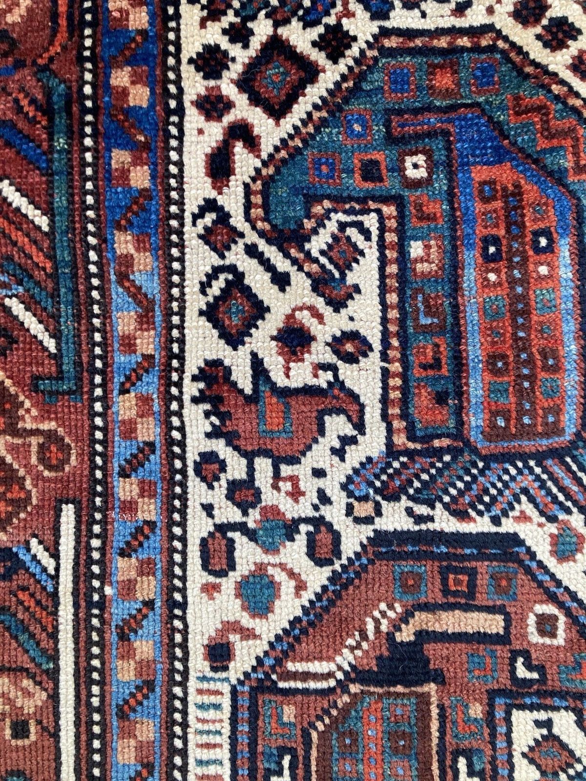 1500.0 Antique Khamseh Rug 1.90m X 1.39m photo