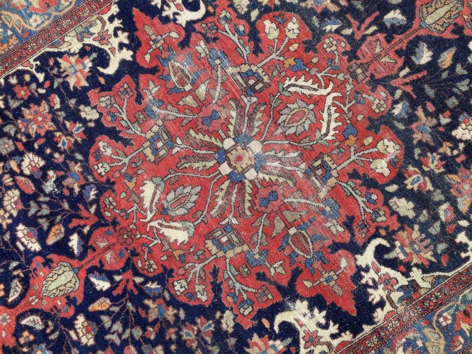 Antique Malayer Rug 1.78m X 1.19m photo vintage