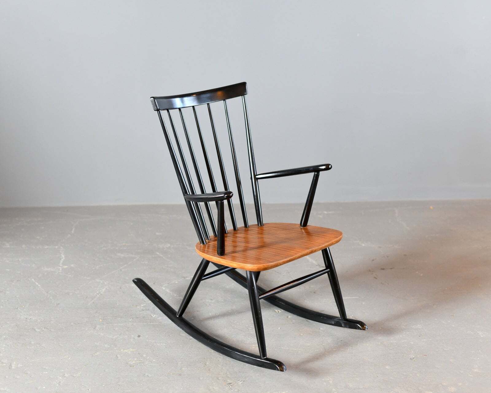 Mid Century Rocking Chair By Ilmari Tapiovaara Circa 1950s photo for sale