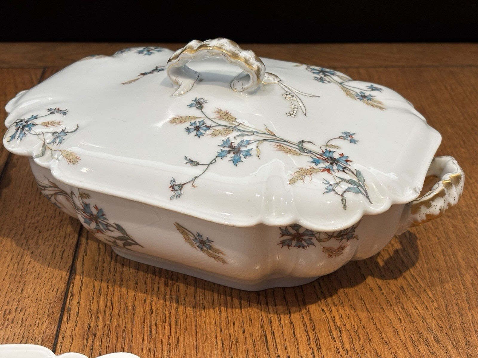 Antique H&C Haviland Depose Limoges Shleiger Tureens And Serving Platter photo furniture