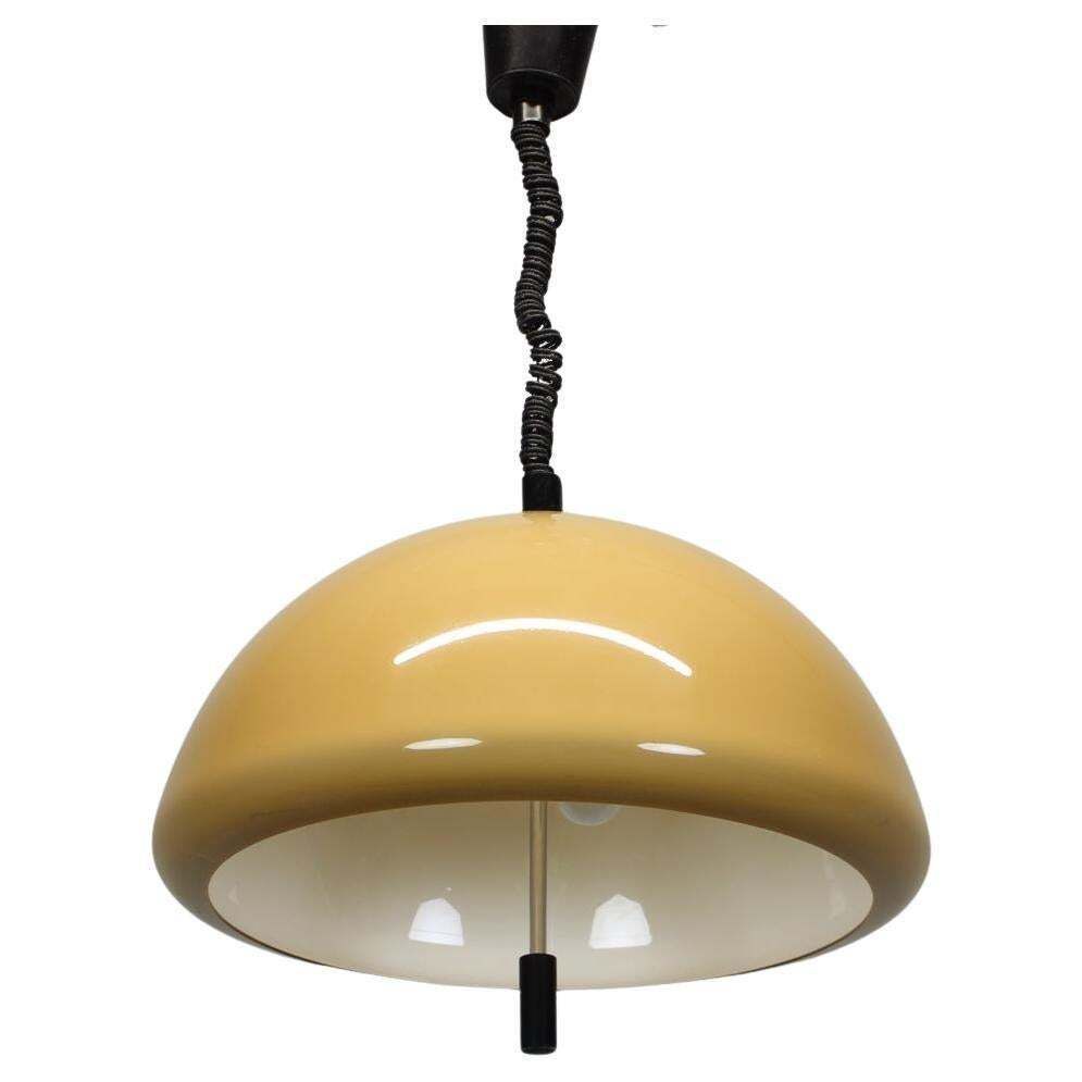 Mid Century Adjustable Plastic Pendant Lamp By Meblo, Italy, 1970s