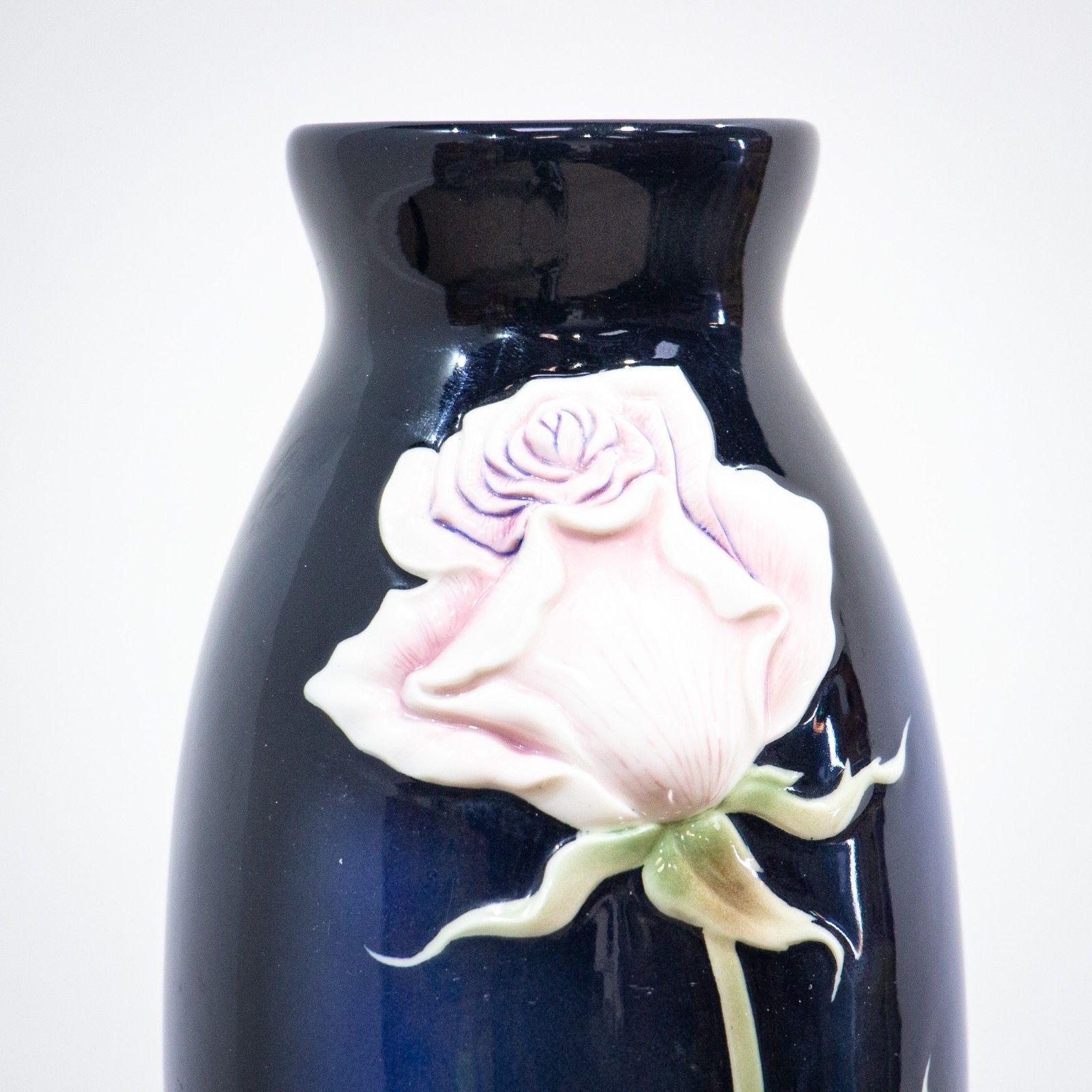 Large Franz Pink Rose Vase photo for sale