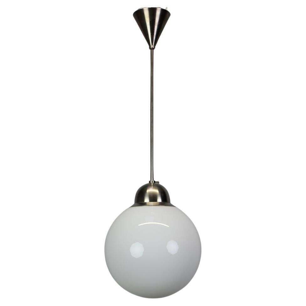 Art Deco Glass Globe Pendant Chandelier, Europe, 1930s