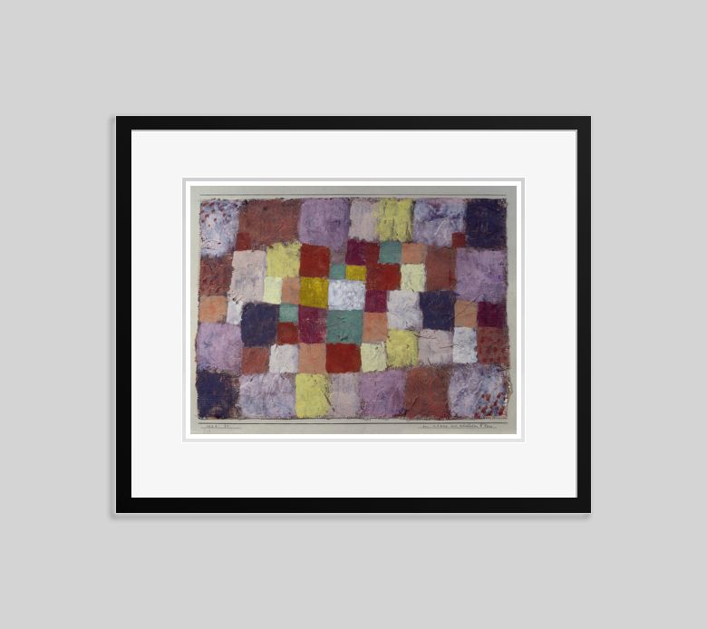 Paul Klee 'A Sound Of Northern Flora' Archival Pigment Print Framed In Black