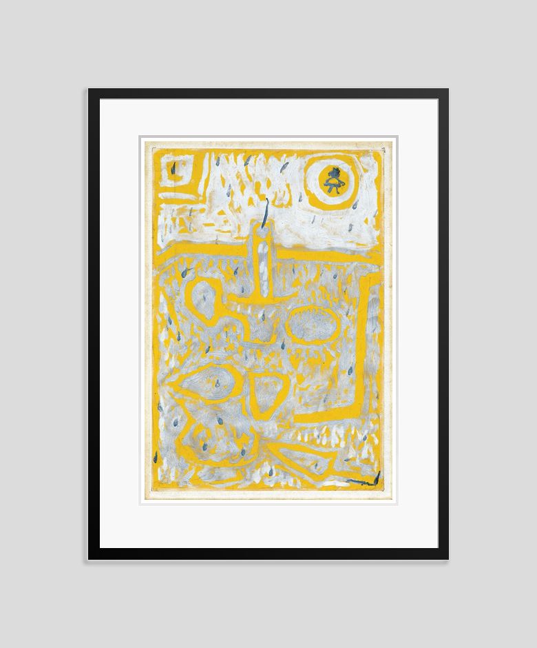 Paul Klee 'Candlestick' Archival Pigment Print Framed In Black
