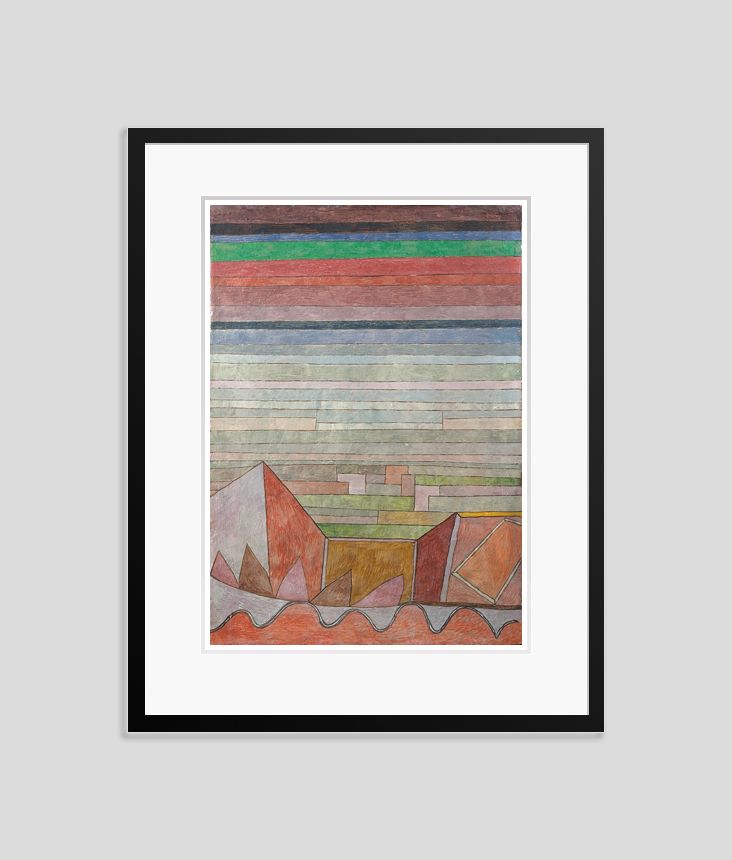 Paul Klee 'Glance Into The Fruiting Land' Archival Pigment Print Framed In Black