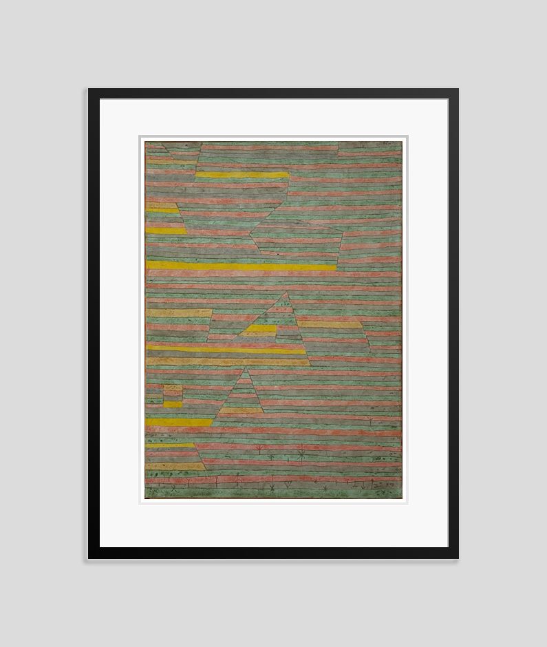 Paul Klee 'Monuments At G' Archival Pigment Print Framed In Black