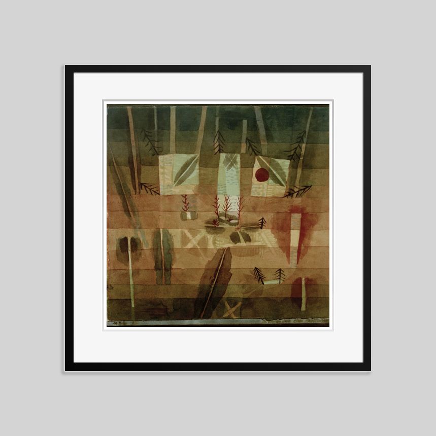 Paul Klee 'Physiognomy Of A Field' Archival Pigment Print Framed In Black