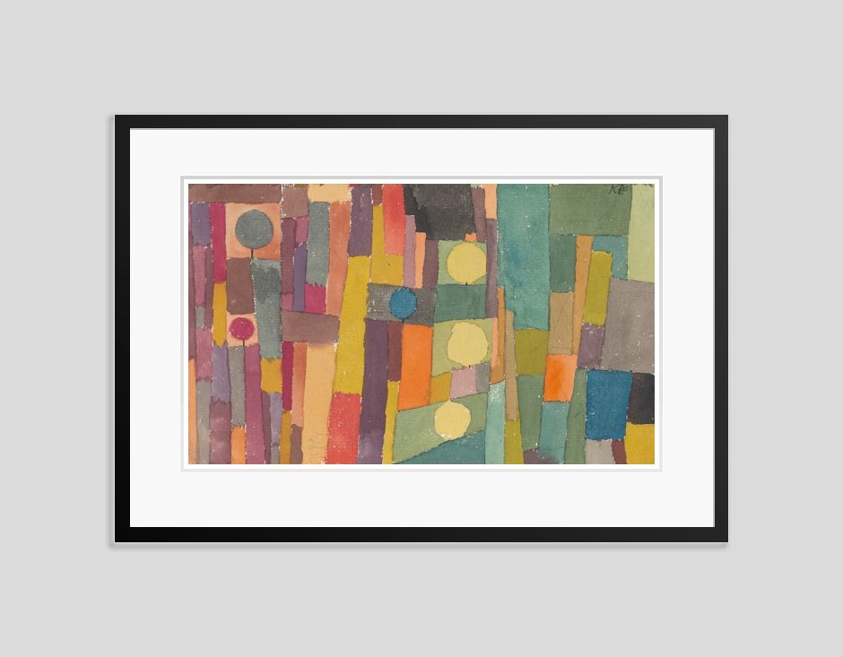 Paul Klee 'Step' Archival Pigment Print Framed In Black
