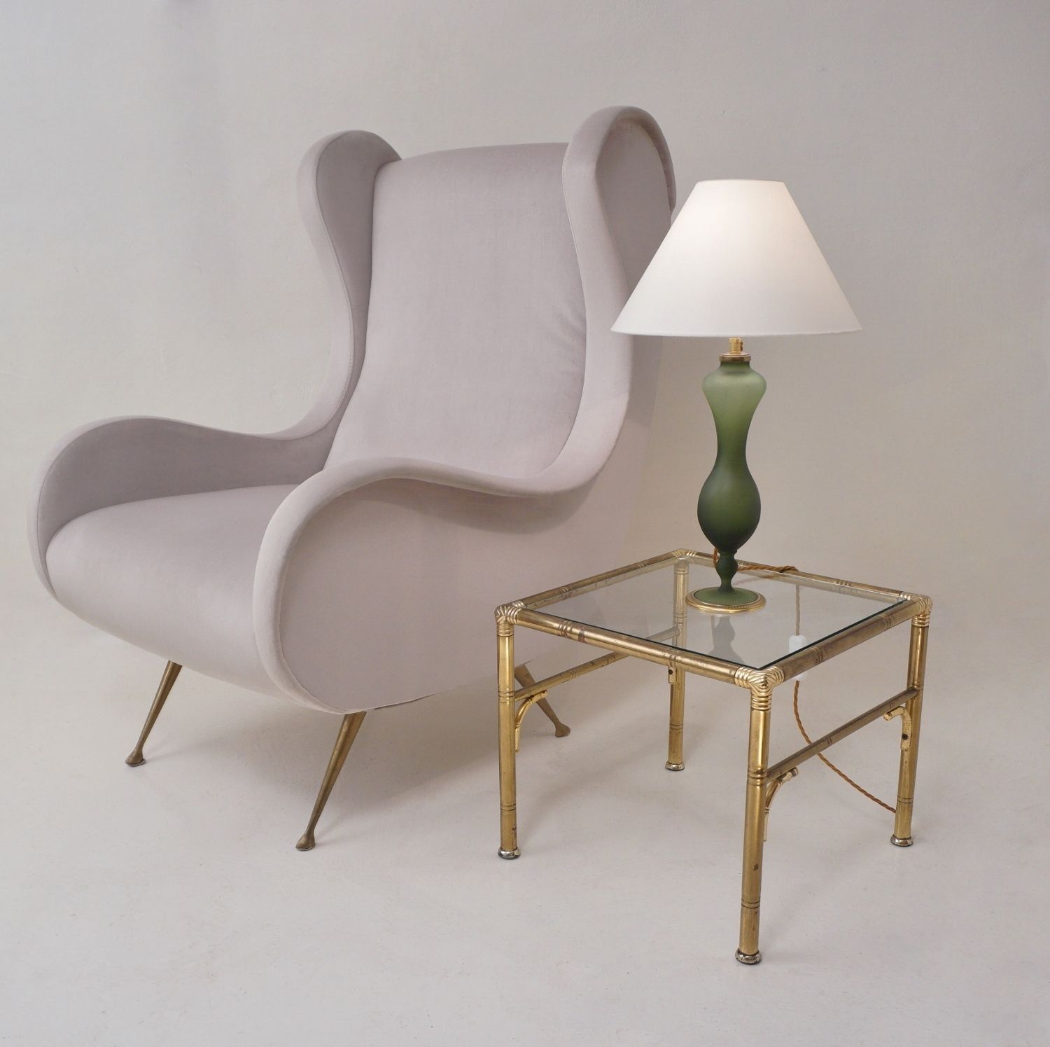 Art Nouveau Baccarat Satin Glass & Ormolu Table Lamp, 1890`s Ca, French   Rewired photo Lighting