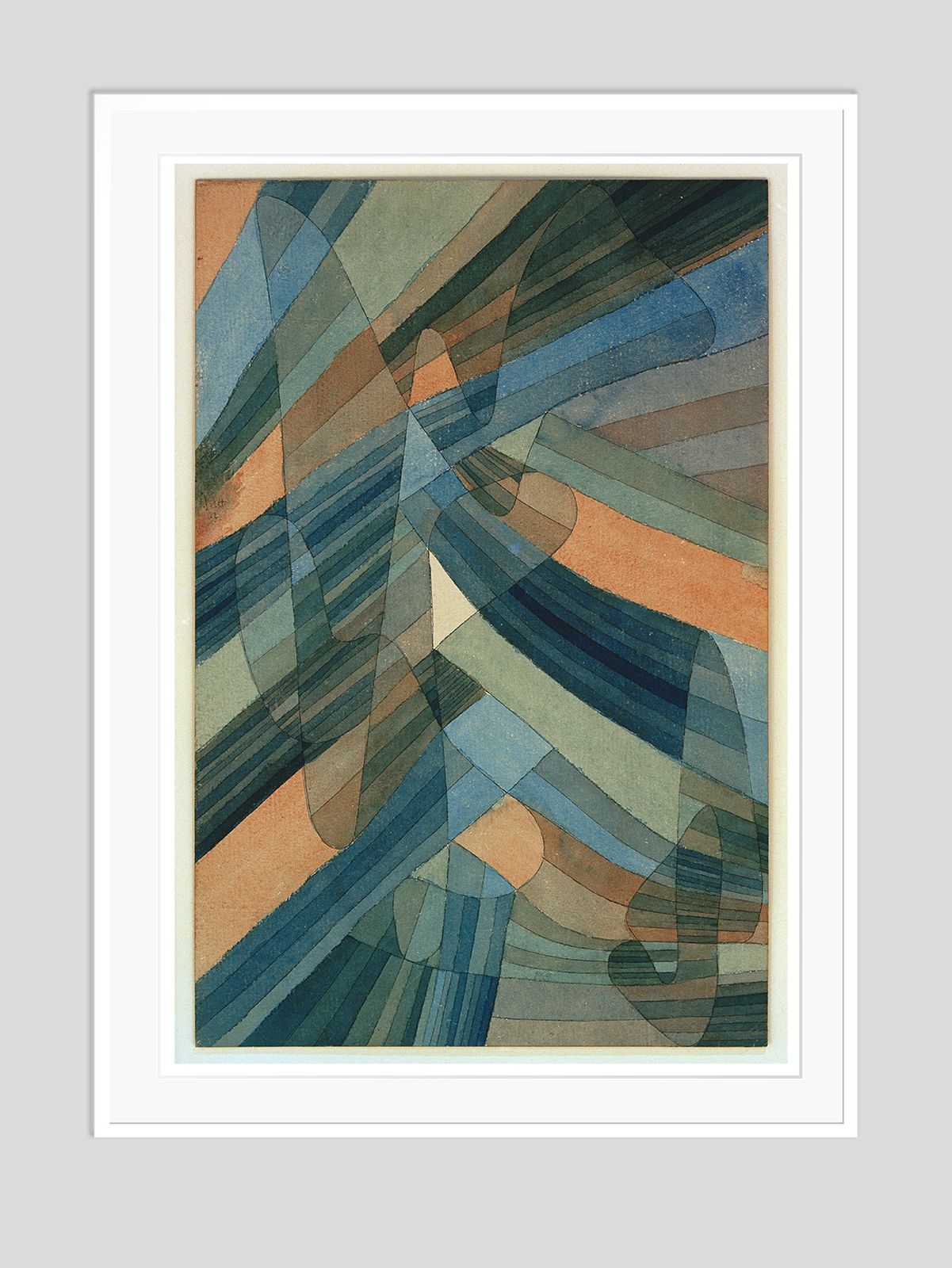 Paul Klee 'Polyphonic Streams' Archival Pigment Print Framed In White