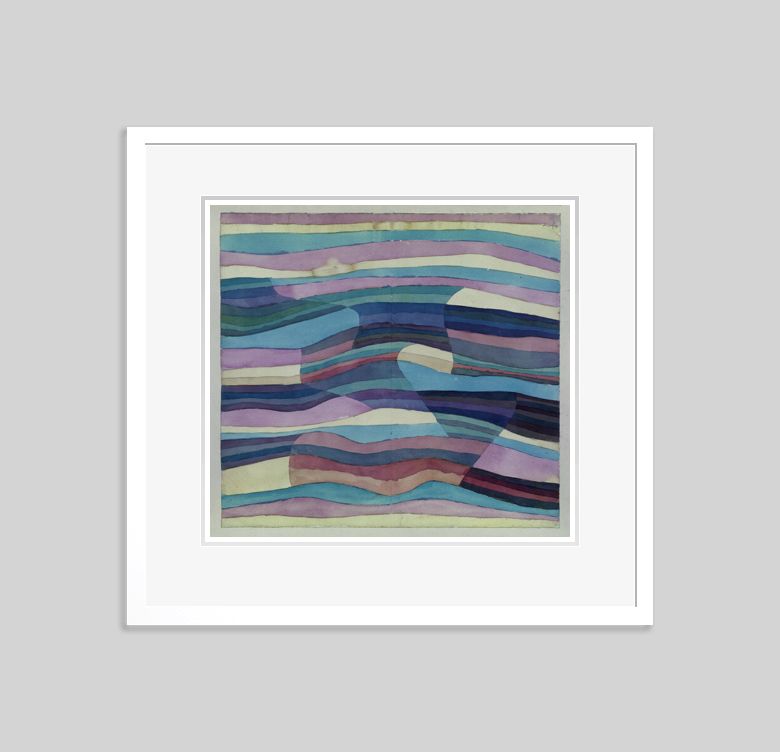 Paul Klee 'Moving Thresholds' Archival Pigment Print Framed In White