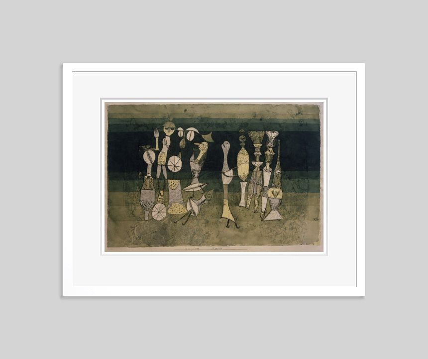 Paul Klee 'Comedy' Archival Pigment Print Framed In White