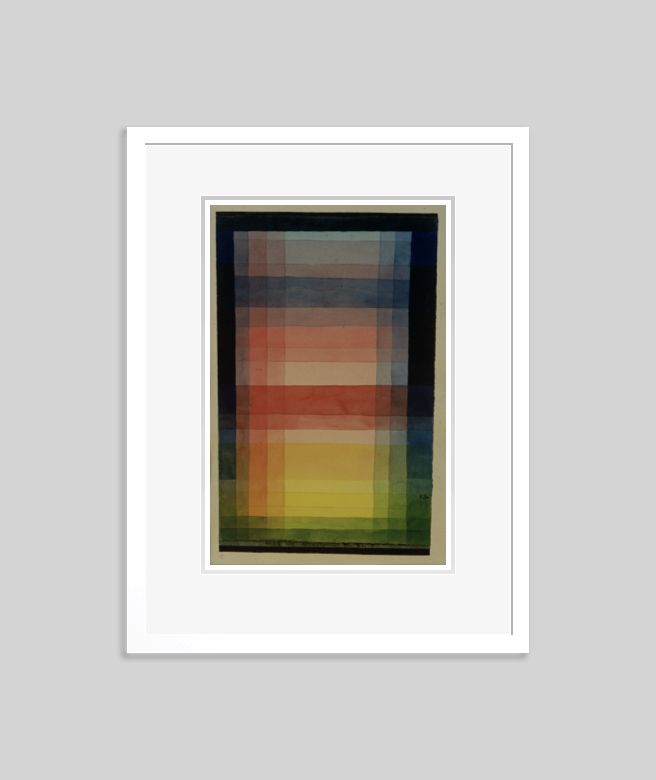 Paul Klee 'Architecture Of The Plane' Archival Pigment Print Framed In White