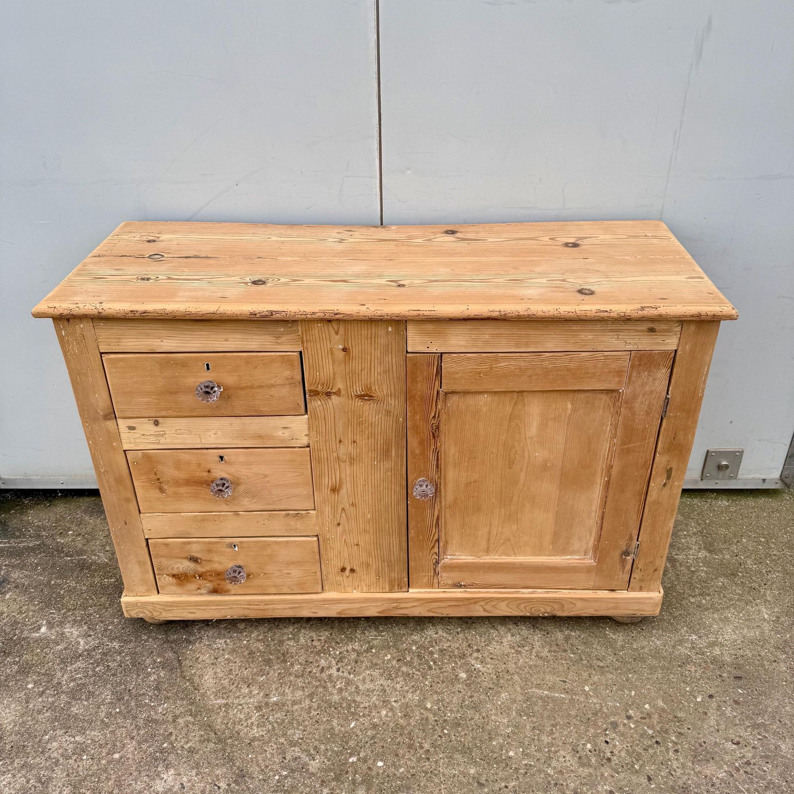 Dresser Base Cupboard, Drawers, Storage, Victorian Pine photo furniture