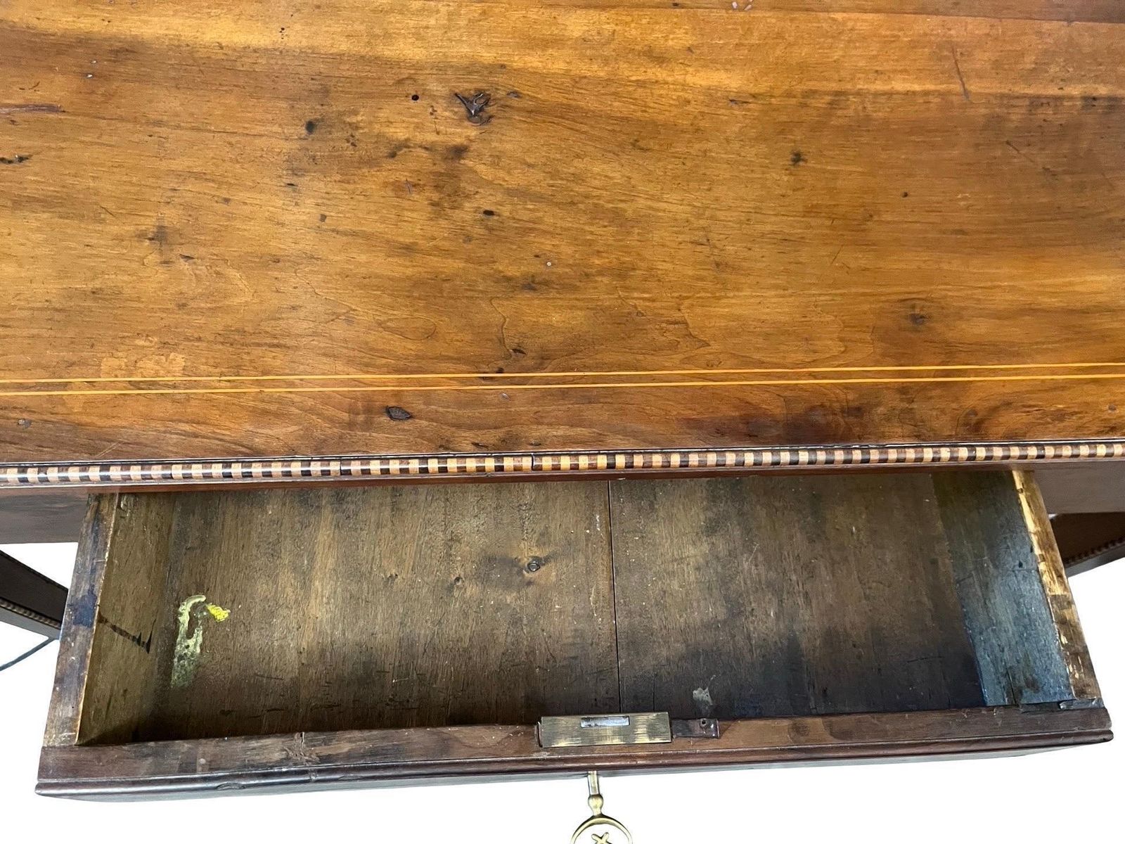 18th Century Italian Walnut Writing Desk / Side Table With Inlay photo furniture