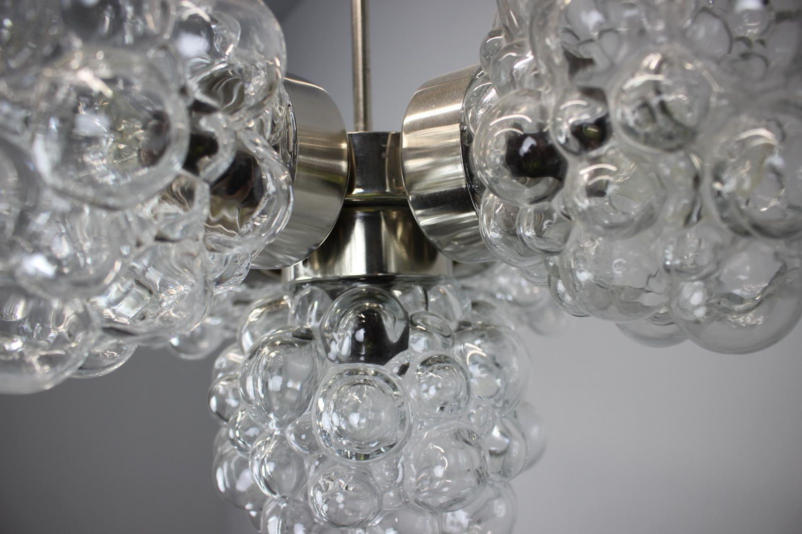 Bubble Glass Chandelier By Kamenický šenov, Czechoslovakia, 1970s photo buy